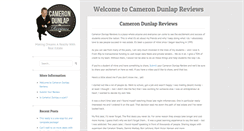 Desktop Screenshot of camerondunlapreviews.com